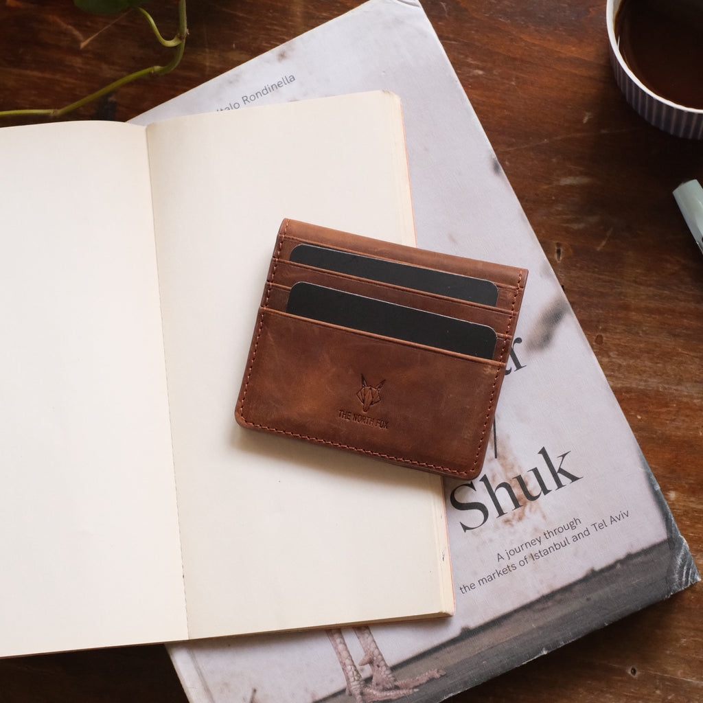 Leather Wallet Card Holder