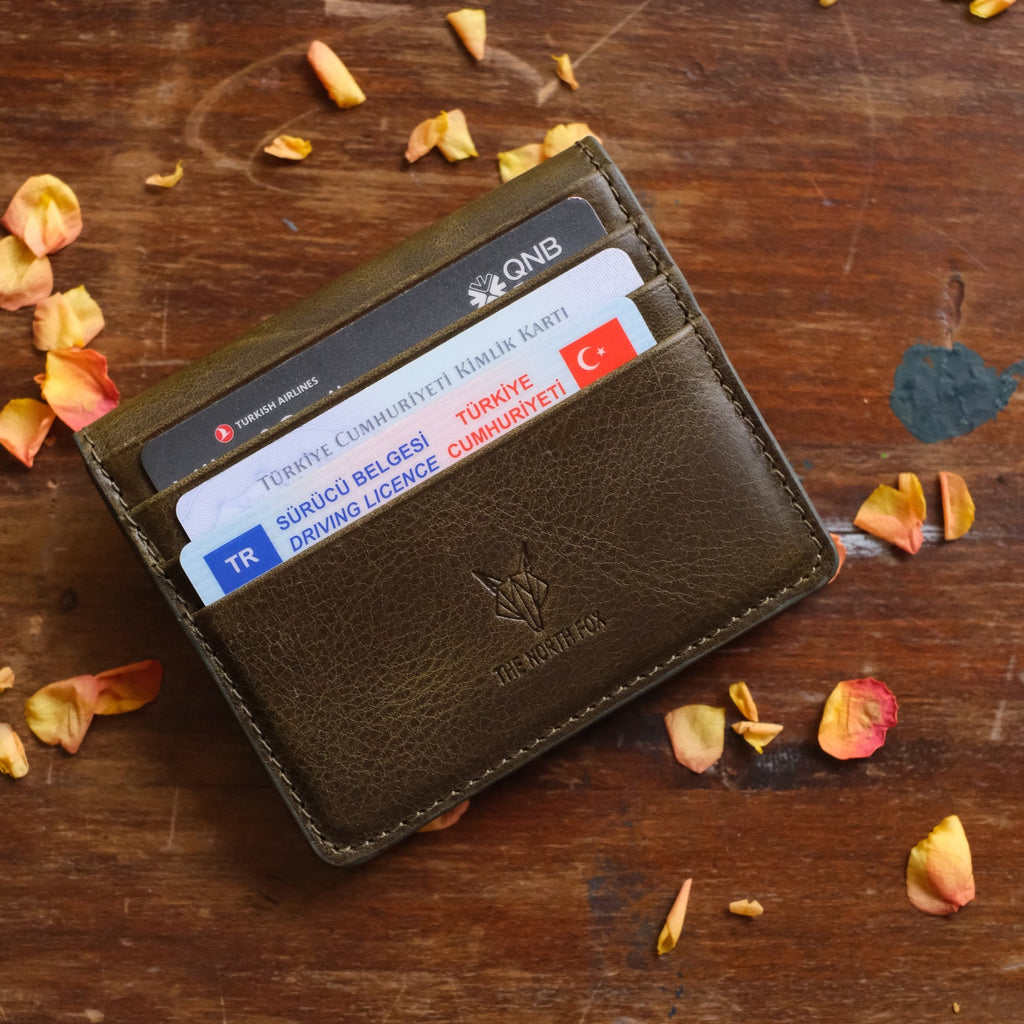 Leather Wallet Card Holder