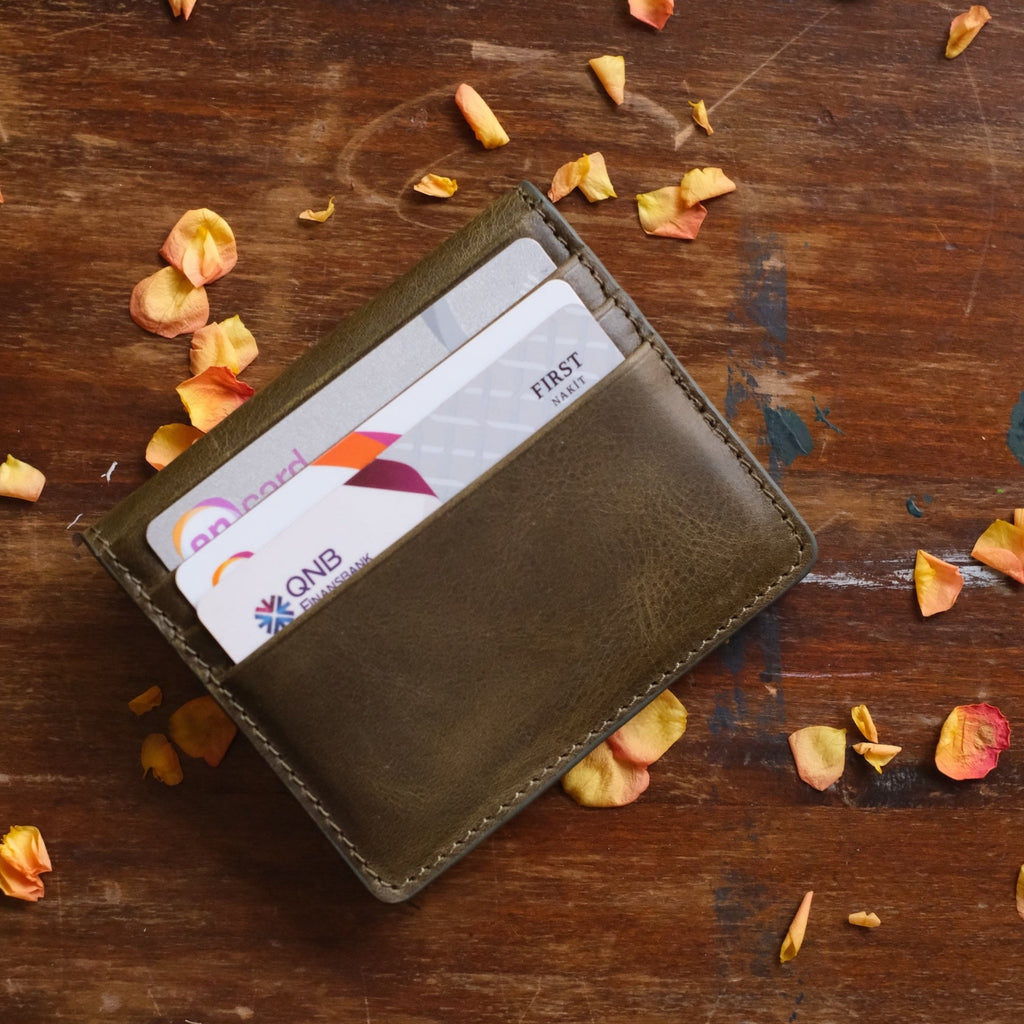 Leather Wallet Card Holder