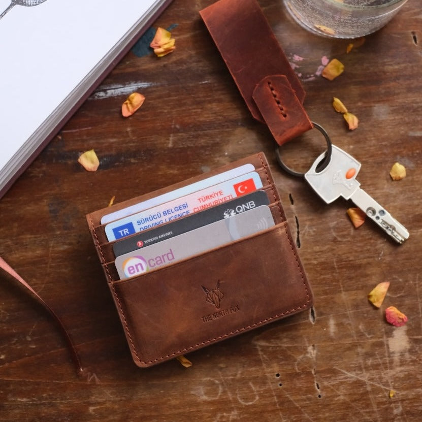 Leather Wallet Card Holder