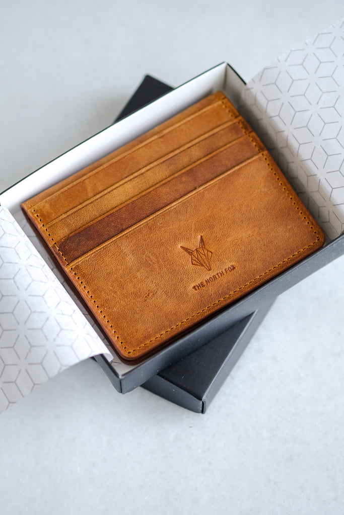 Leather Wallet Card Holder