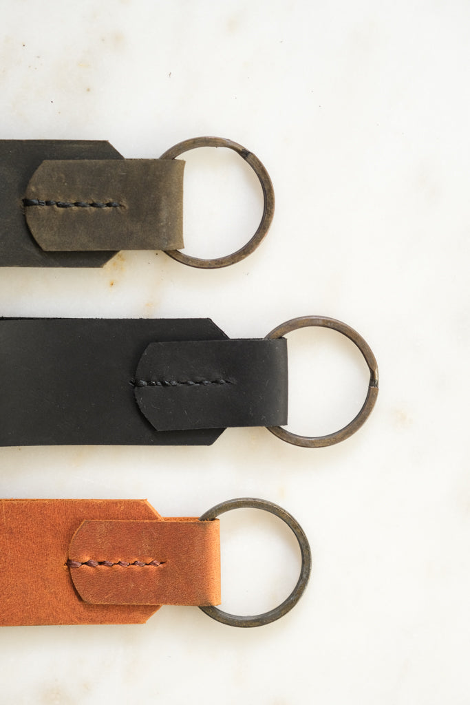 Foxy Leather Keychain