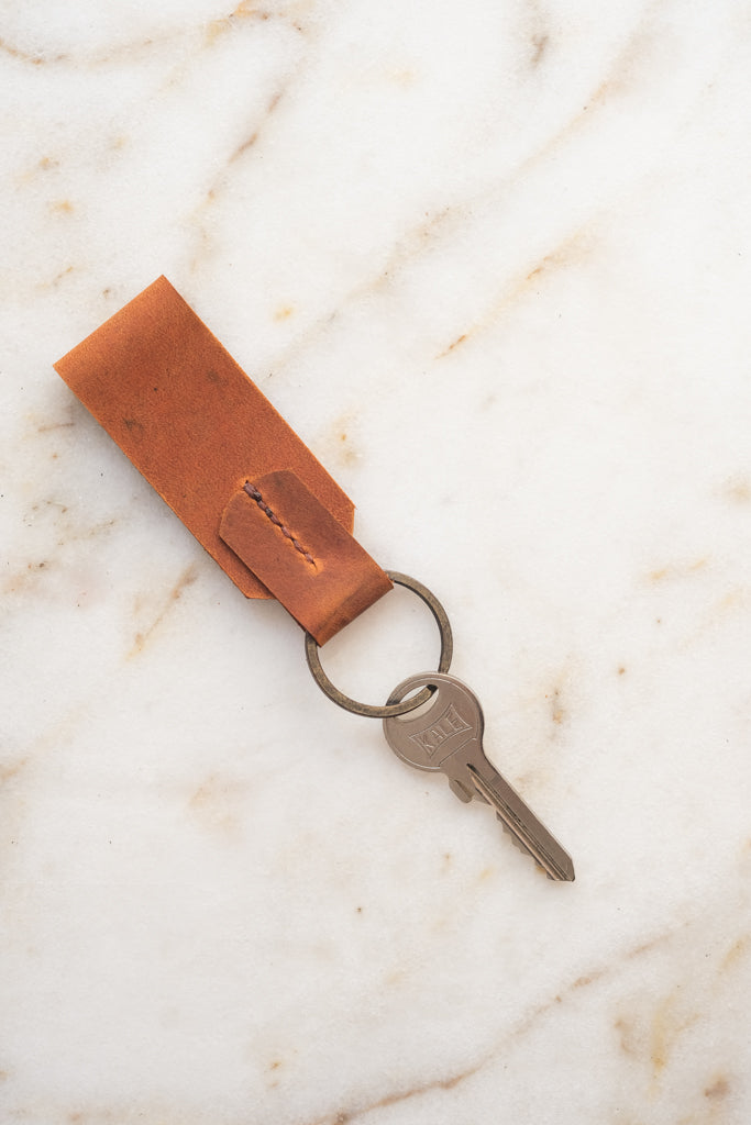 Foxy Leather Keychain