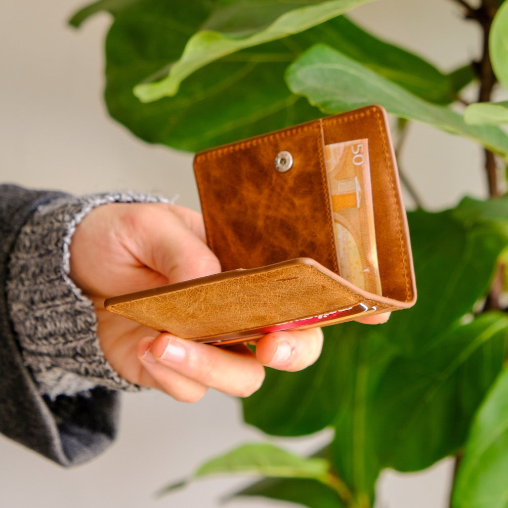 Leather Wallet Card Holder