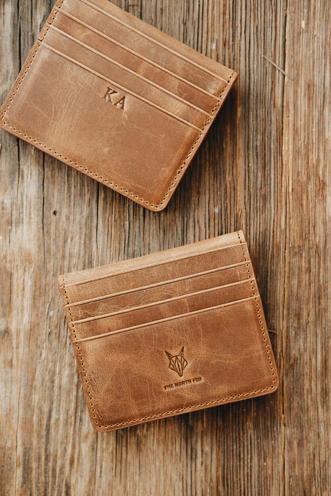 Leather Wallet Card Holder