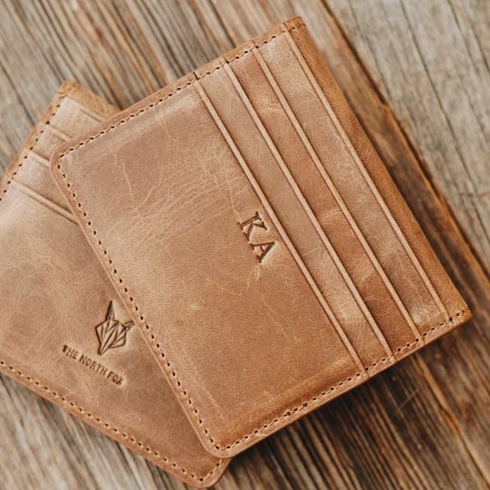 Leather Wallet Card Holder