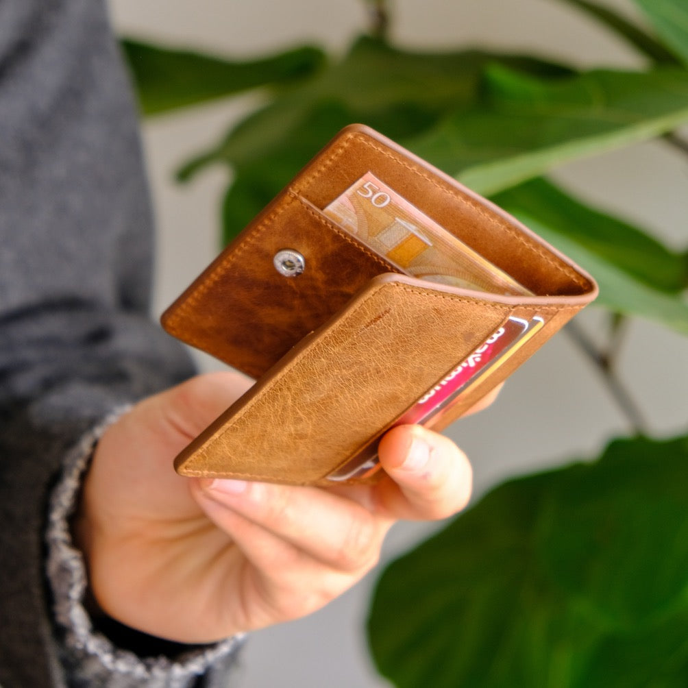 Leather Wallet Card Holder