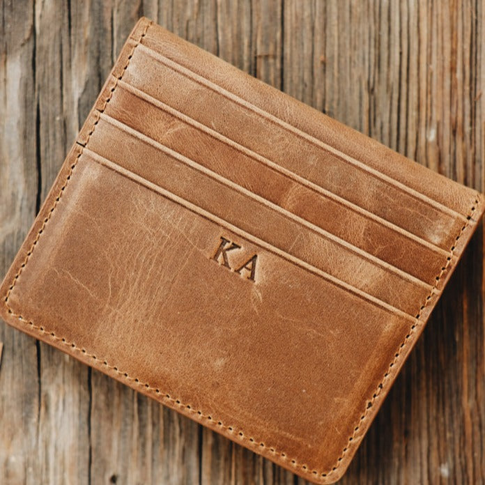 Leather Wallet Card Holder