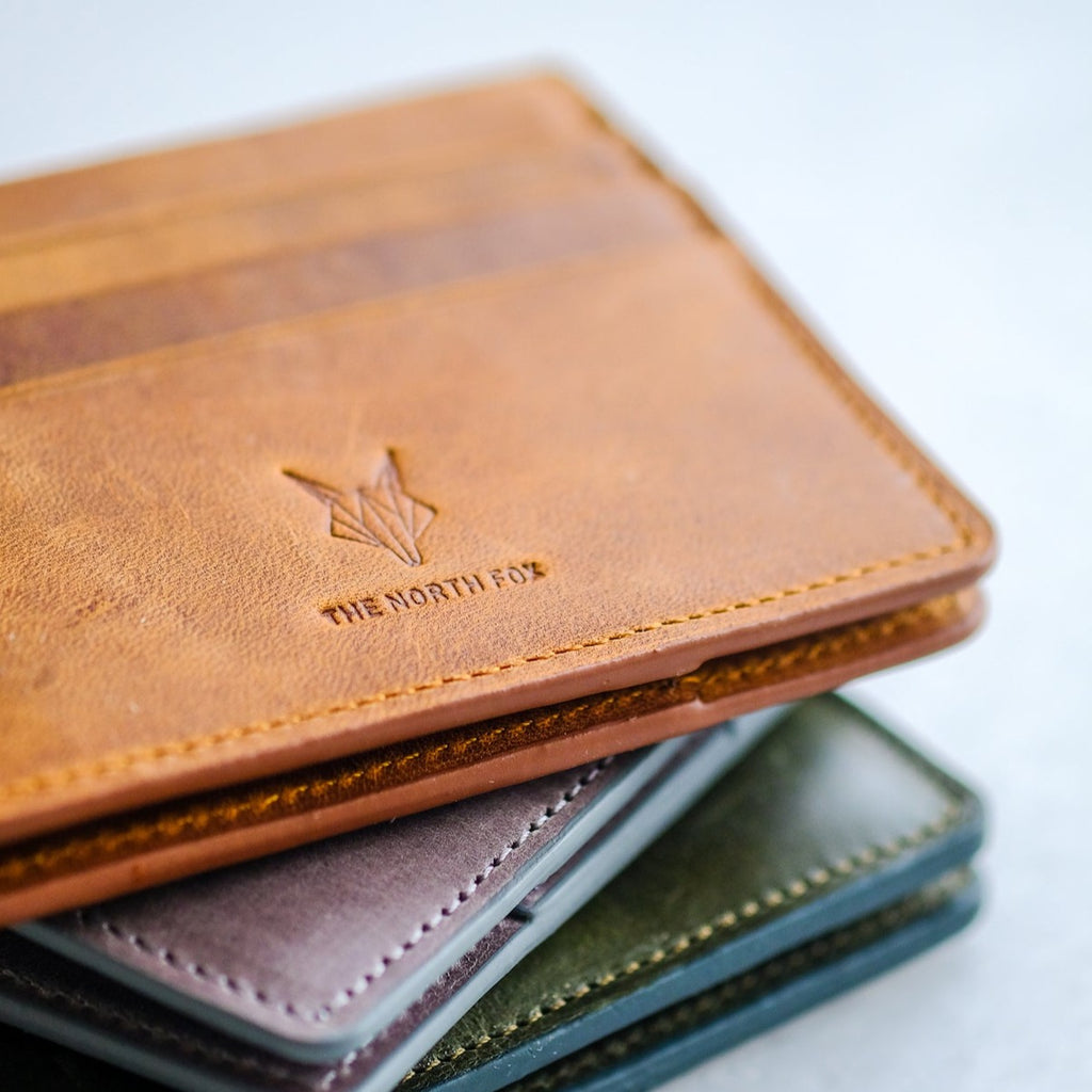 Leather Wallet Card Holder