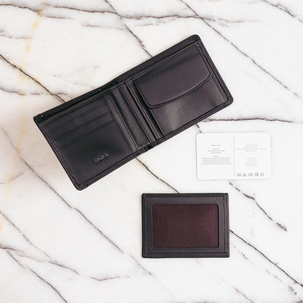 Classic Leather Wallet + Card Holder