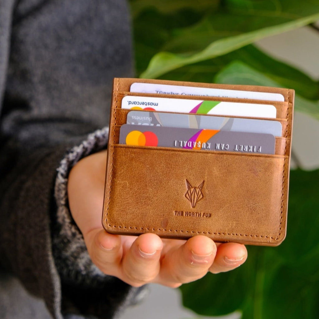 Leather Wallet Card Holder