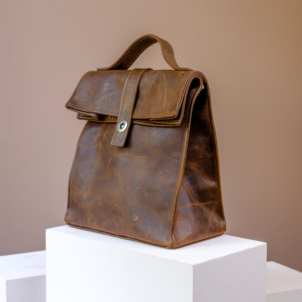 Leather Lunch Bag