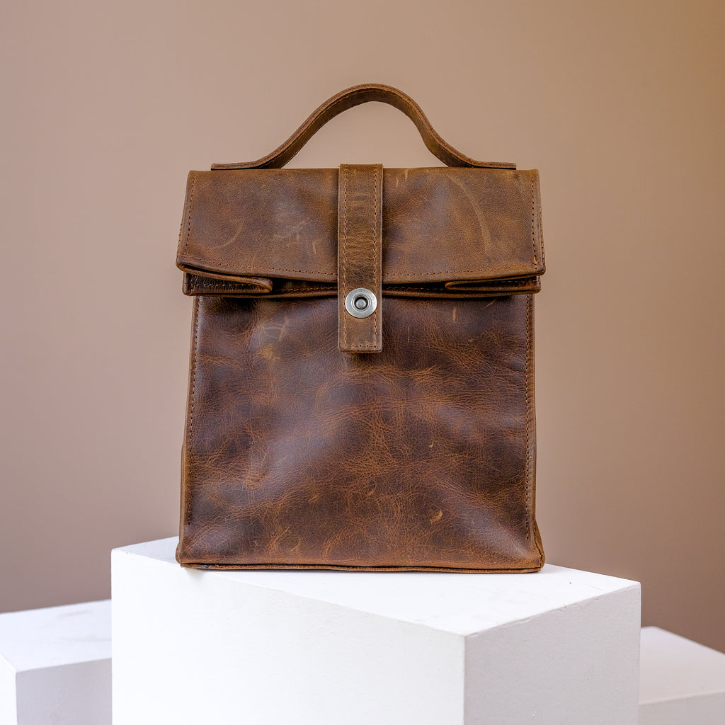 Leather Lunch Bag