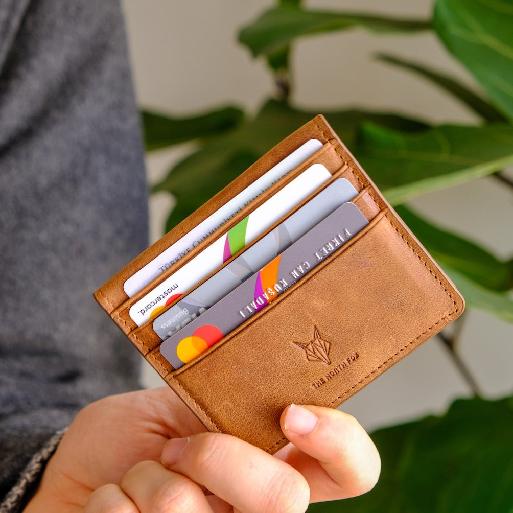 Leather Wallet Card Holder