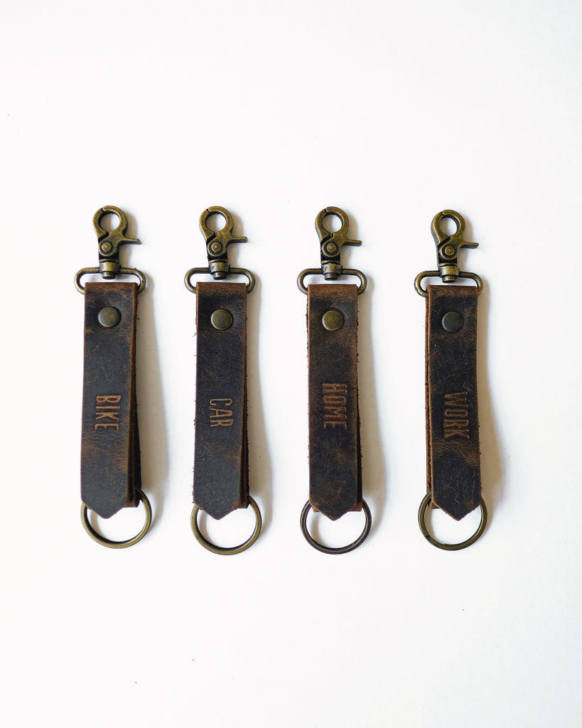 Message Leather Keychain