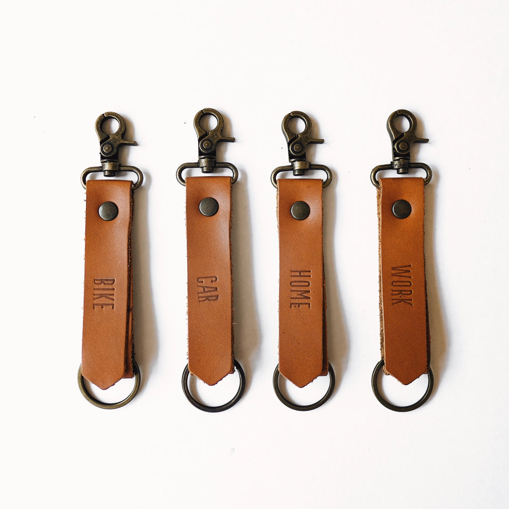 Message Leather Keychain