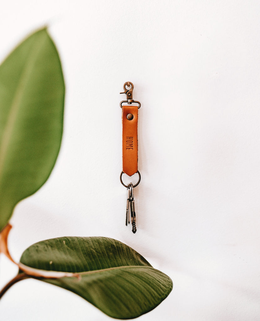 Message Leather Keychain