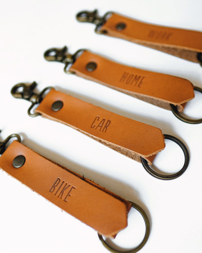 Message Leather Keychain