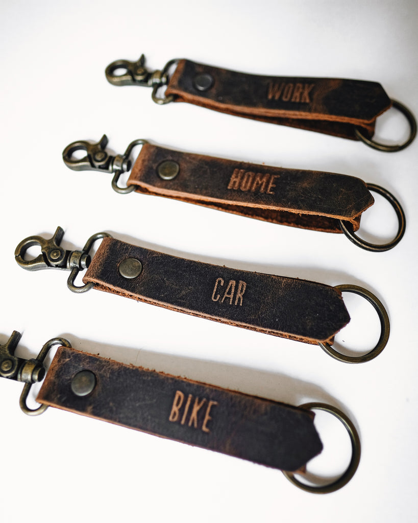 Message Leather Keychain