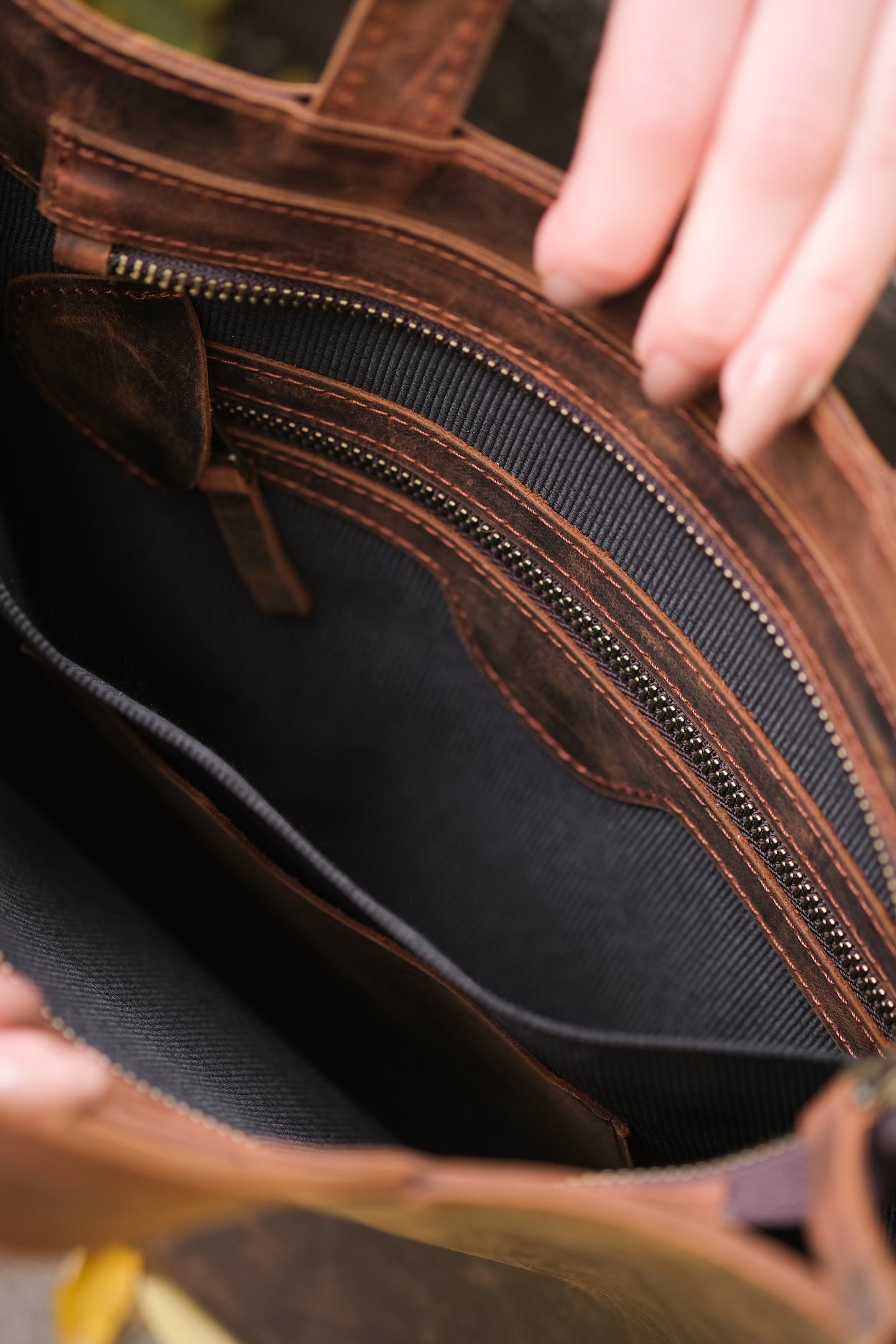 Fermuarlı Tote Bag Small | The North Fox